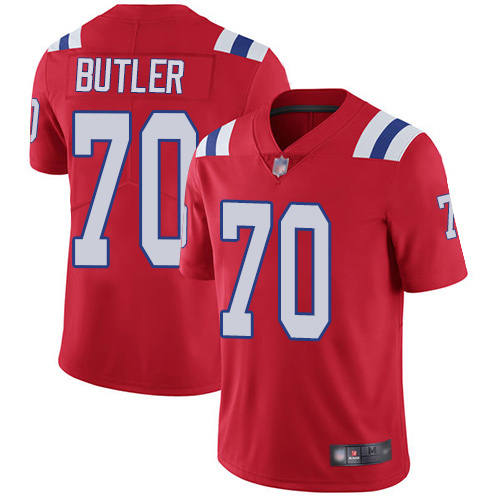 New England Patriots Football #70 Vapor Untouchable Limited Red Men Adam Butler Alternate NFL Jersey->youth nfl jersey->Youth Jersey